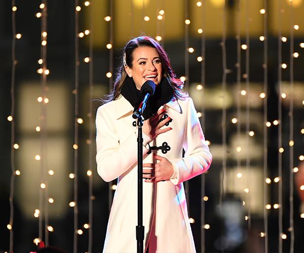 *Glee* star Lea Michele sang her heart out at this year's Macy's Atlanta Great Tree Lighting in Atlanta, Georgia.
