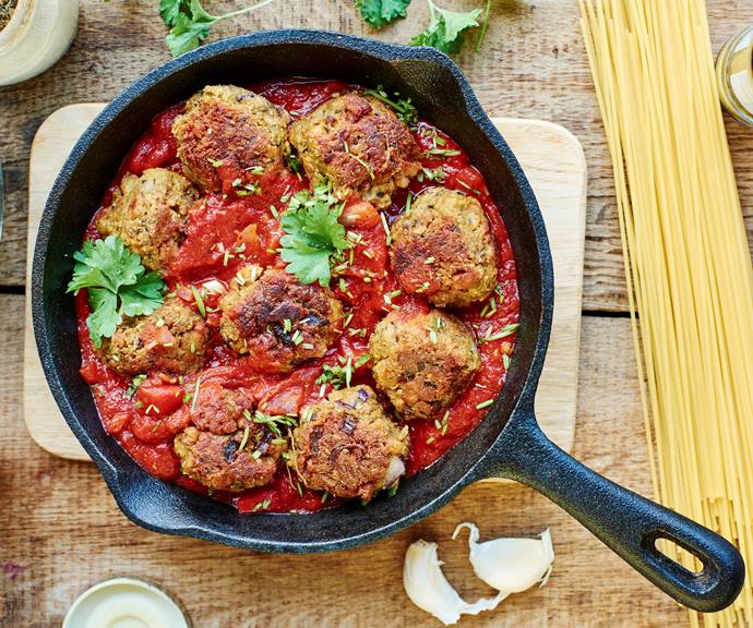 These "meatballs" were created with a mix of minced meat and vegetables, which Bec says is set to be a growing health food trend next year.