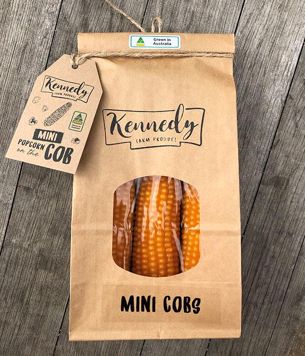 Kennedy Farm Produce's clever popcorn on the cob.
