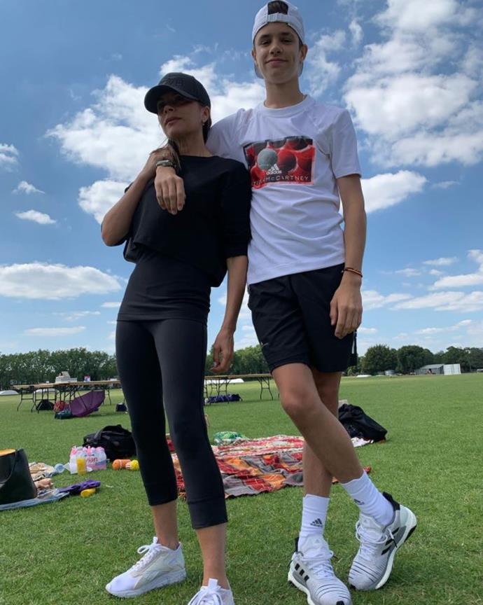 Introducing the hot new dance pair that is Victoria and Romeo Beckham.