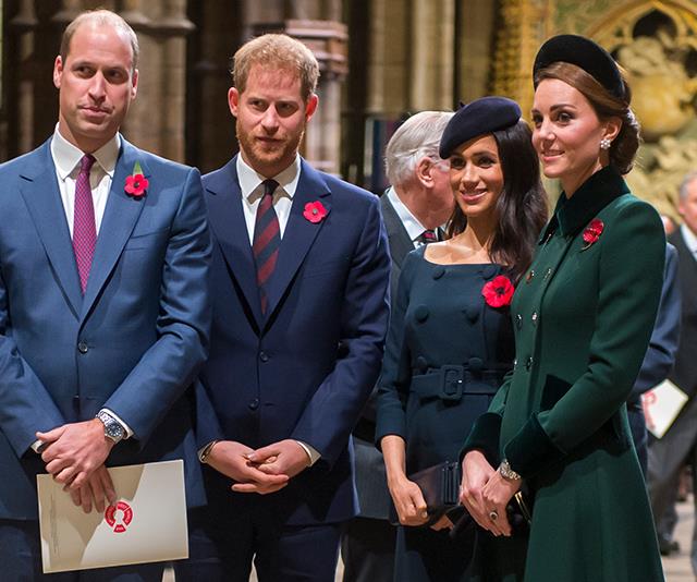 **March 2019: William & Kate split houses with Harry & Meghan**
<br><br>
In a move that originally floored us all, Kesington Palace and Buckingham Palace announced that William, Kate and Meghan and Harry would [go their separate ways this year](https://www.nowtolove.com.au/royals/british-royal-family/new-sussex-household-54642|target="_blank"). The two couples, coined as the 'Fab Four' created two separated households to look after their communications and charitable work in their own capacities.