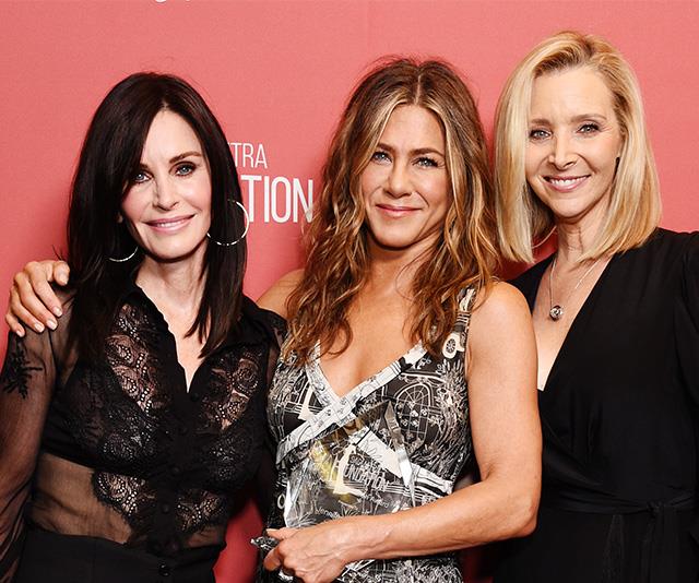 *Friends* stars Courteney Cox, Jennifer Aniston and Lisa Kudrow in 2019. 
