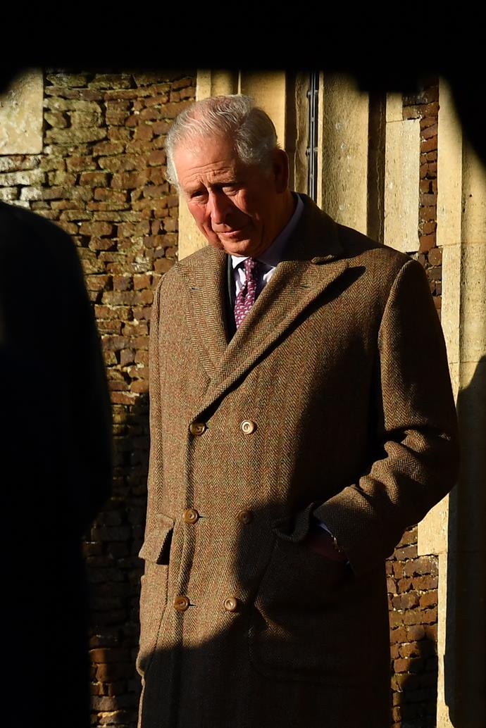 Prince Charles walked with Prince Andrew to the earlier 9am service.