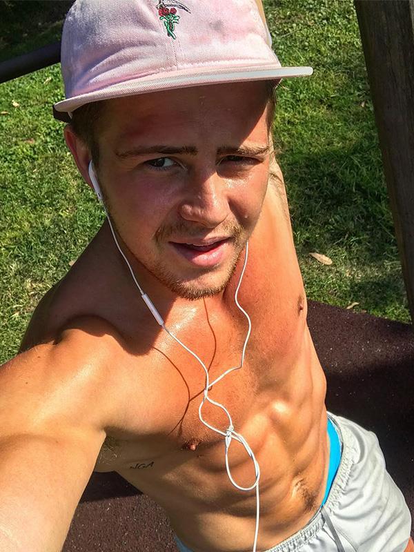 A cheeky selfie after a run in the sun.