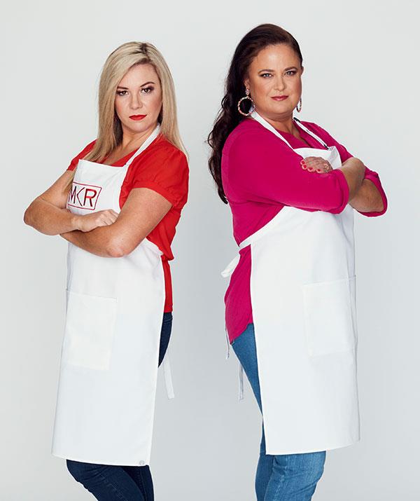 **Jenni and Louise, Sunshine Coast, QLD**
<br><br>
These mummy bloggers already have more than 350,000 followers. But can they win the vote of the *MKR* judges?
<br><br>
"Good wholesome family cooks, but the worst jokes you've heard!" Colin says.