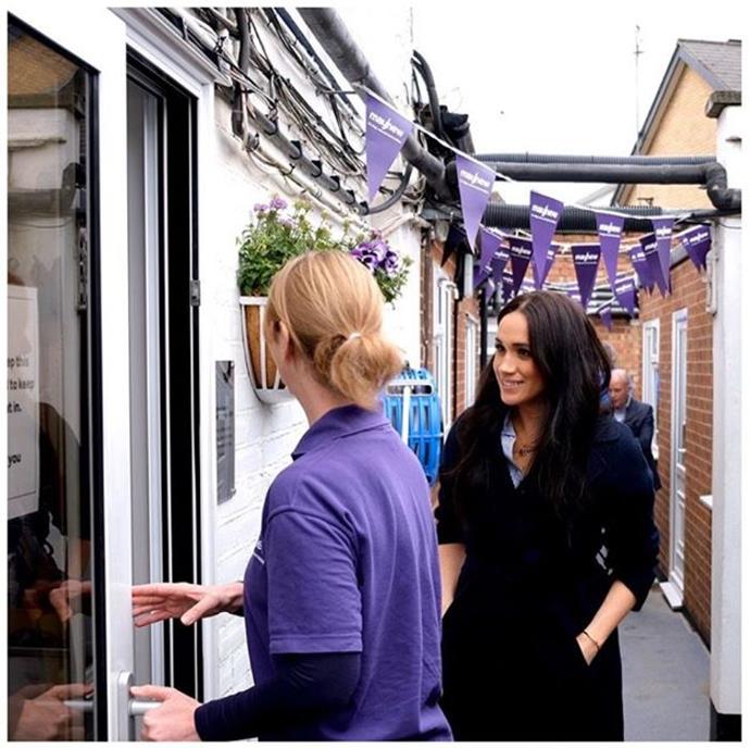 Meghan paid a secret visit to UK charity Mayhew before she headed to Canada this month.
