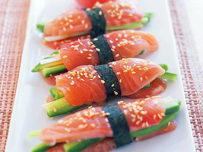 Get crafty and whip up these [**sashimi stacks**](https://www.womensweeklyfood.com.au/recipes/sashimi-stacks-3982|target="_blank") for a light dinner, starter or canape.
