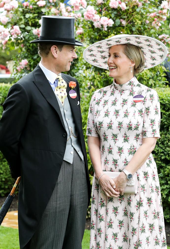 Edward and Sophie celebrated an impressive 20 years of marriage at Royal Ascot in 2019.