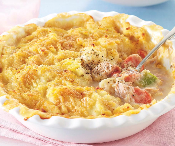 Tuna is loaded with protein and omega three and there are tins a plenty! This **[tuna and potato pie](https://www.womensweeklyfood.com.au/recipes/tuna-and-potato-pie-20871|target="_blank")** is great as the nights get colder.