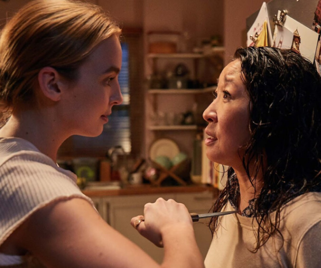 Sandra Oh steals the show in award-winning series, *Killing Eve*.