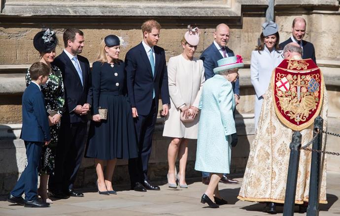 We usually see the British royals gather for a Sunday service to mark Easter Sunday.