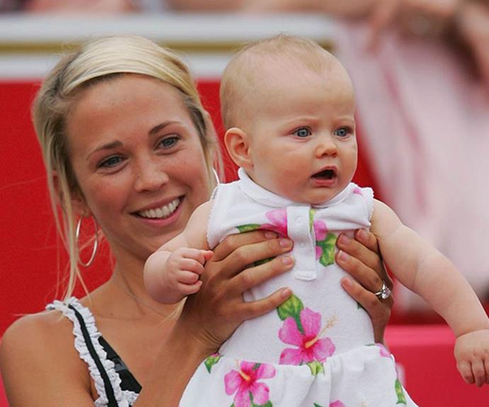 In November 2005, Bec and Lleyton welcomed their first daughter Mia Rebecca Hewitt together.