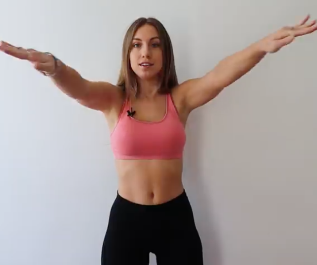 Fitness influencer Holly Dolke shows you how to get toned, lean arms with no weights and no push-ups.