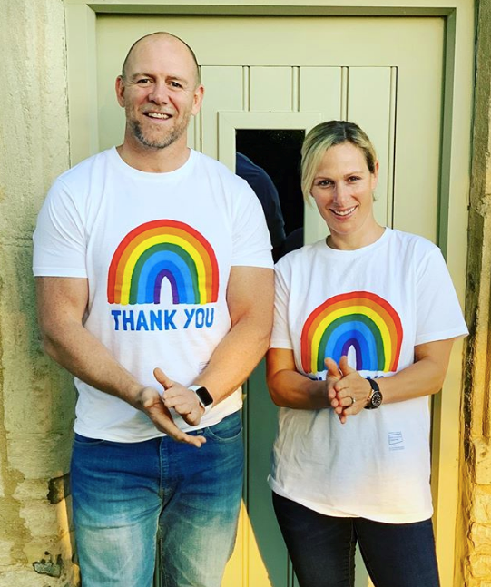 Mike Tindall shared a rare snap of himself and Zara to Instagram in May 2020 during the COVID-19 pandemic. He elaborated in the caption: "Thank you to everyone working in the @nhs @kindred_social is raising money for the NHS through these t-shirts. If you would like one please go to www.bekindbekindred.com thanks #clapforourcarers #clapfornhs"