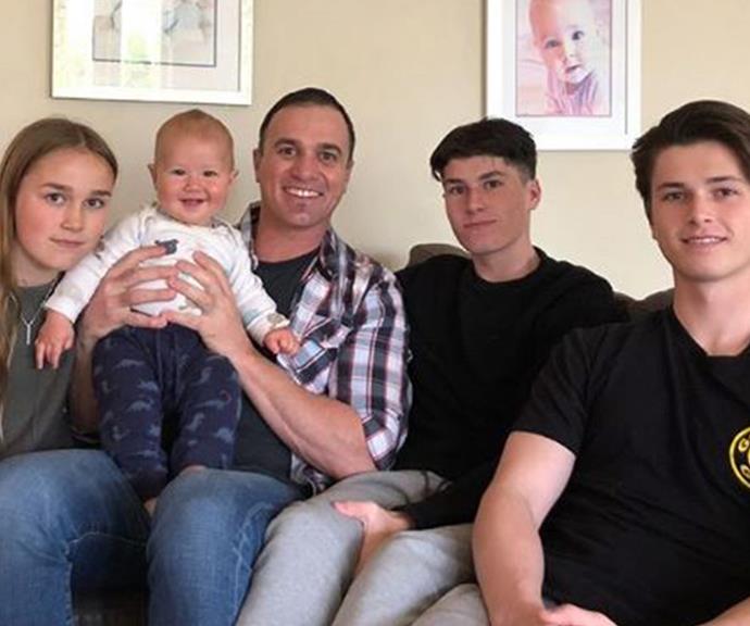 "Father's Day is such a special day for me as I love these kids so much and am so proud of what amazing, caring, happy and beautiful human beings they all are! So stoked to be their Dad! Well played Rochelle Noll also!"
