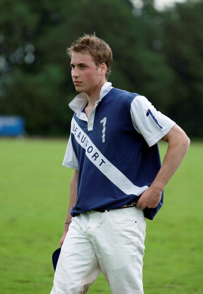 At age 19, William was a star on the polo field.