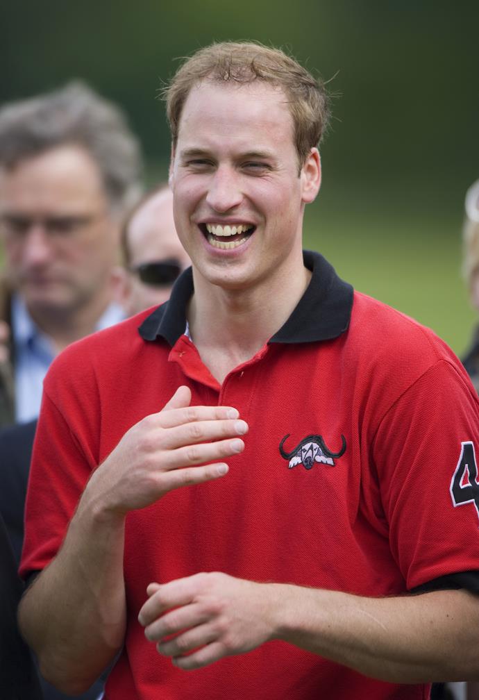 The Prince once again proving he never met a polo uniform he didn't like. He's pictured here in 2009.