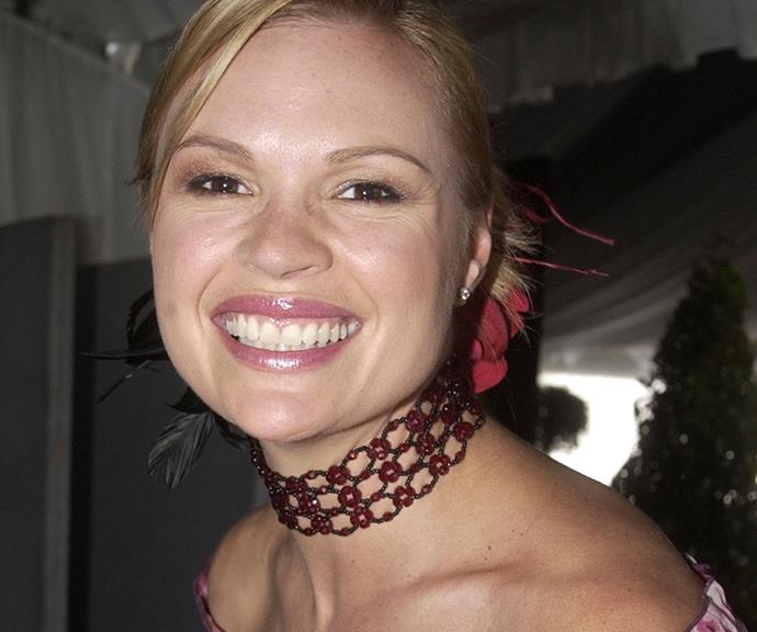 A baby-faced Sonia at the races in Sydney in 2003. Who wasn't partial to a choker and hair flower back in the day?