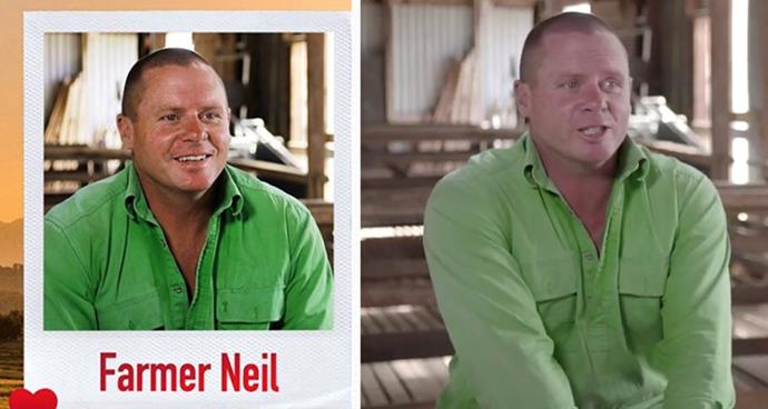 **Farmer Neil, 42**
<br><br>
A merino sheep farmer from Crookwell, NSW, Farmer Neil is a happy, healthy farmer and a father of three.
<br><br>
The five things that make Neil unique, according to him:
1. I make the bed every morning with hospital corners

2. I cook an unforgettable lasagna

3. I can recite *Dirty Dancing* from start to finish

4. Long walks on the beach confuse me. Why not walk on the path… Its easier. If you're on the beach, go for a swim!

5. I think life is like a poker game. Rarely show your cards, play the person, not the hand and learn as much from your wins as your losses