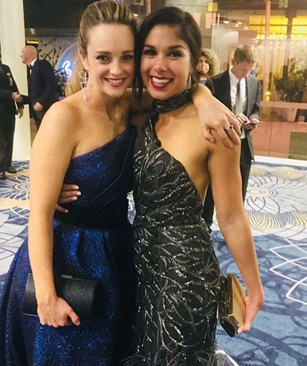 Penny Mcnamee and Sarah Roberts make for a glamorous duo.