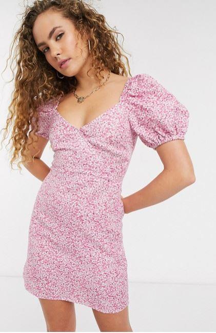 This & Other Stories puff sleeve mini design is also the ultimate summer winner. $110, [buy it online via ASOS here](https://www.asos.com/au/other-stories/other-stories-floral-print-puff-sleeve-wrap-dress-in-pink/prd/20248035|target="_blank"|rel="nofollow"). 