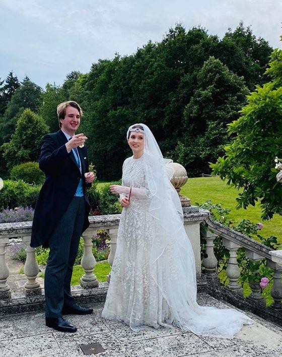 Raiyah and Ned were married at a socially distanced ceremony in the UK.