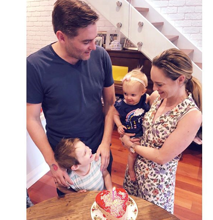 The couple are the proud parents to son Jack, three, and daughter Neve, one