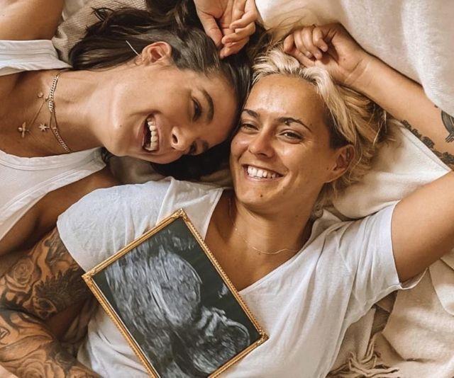 "I am pregnant and Mo and I are expecting our little one in November. It's been a beautiful journey and I can't believe we're finally at this point," Isabella said when revealing the news.