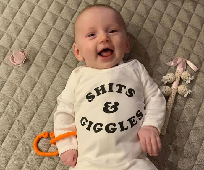 OK, Harper officially owns the BEST collection of onesies ever.