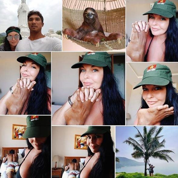 Just in case you weren't already alarmed, she shared more of the strange moment in a picture collage, telling her fans: "Because You Love It So Much - Here's The Sequence."
