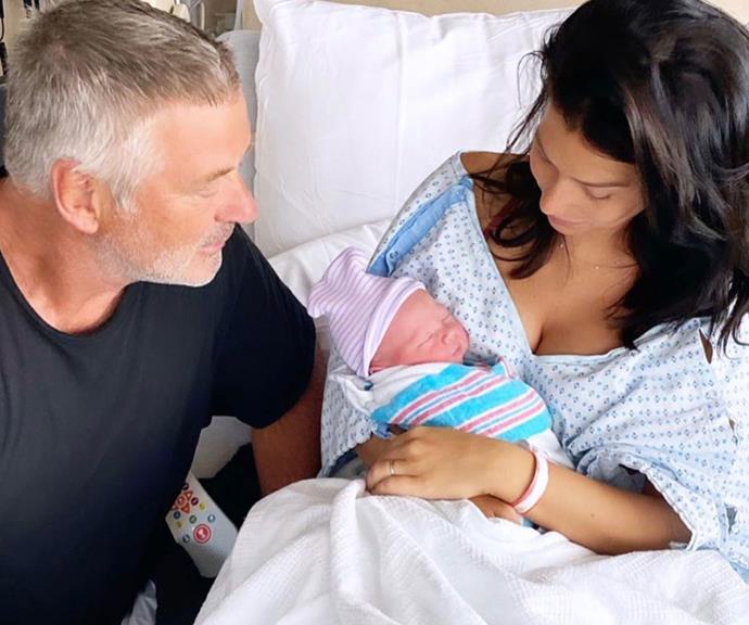 He's here! Proud new parents Alec and Hilaria introduce their fifth son to the world.