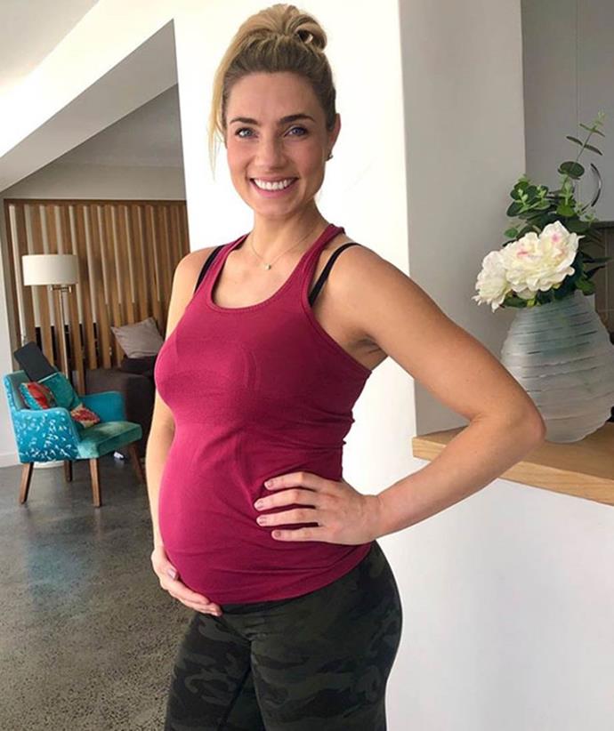 Fitness instructor Lauren is currently working on a tailored pregnancy program called FHIT by Lauren Hannaford.