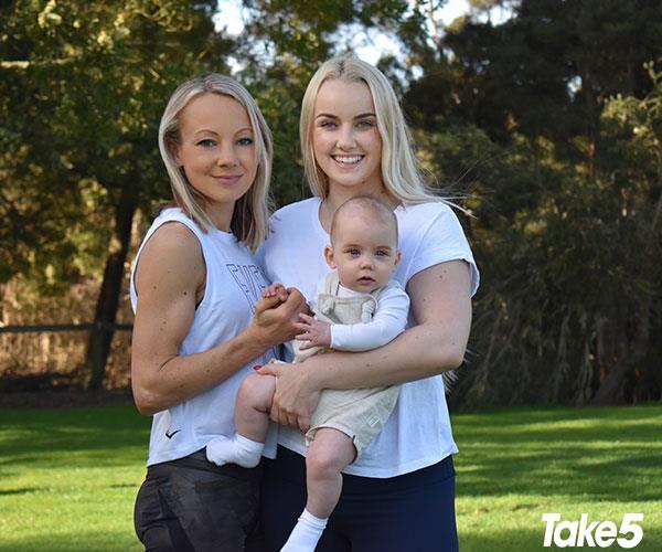 ''With Mikalah and Maizie – I love being a mum and now a gran.''