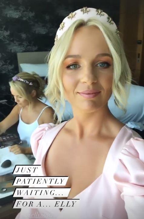 Before stepping out at the event, *The Bachelorette*'s Becky gave fans a sneak peek of her and Elly's outfits for Cup Day on her Instagram stories on Tuesday afternoon - and we must say, it was worth our (and Becky's) wait..