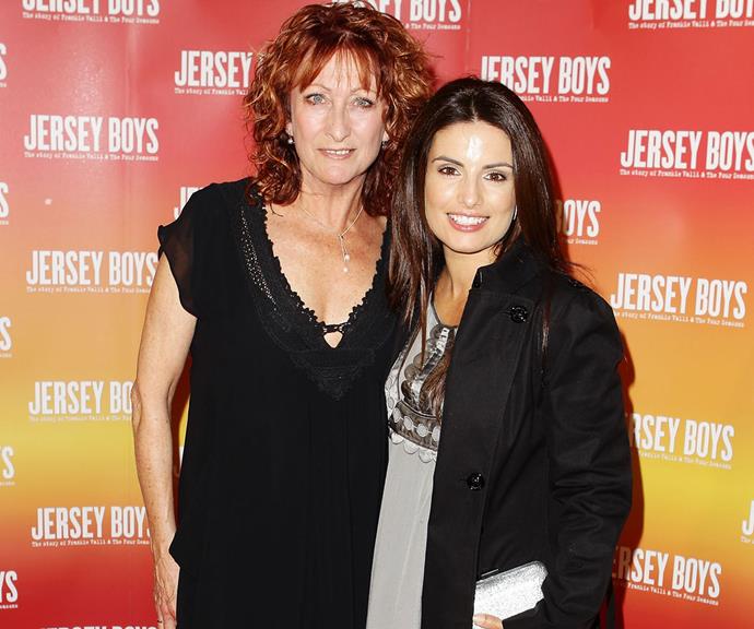 The ladies work the red carpet at the Sydney premiere of *Jersey Boys* in 2010.