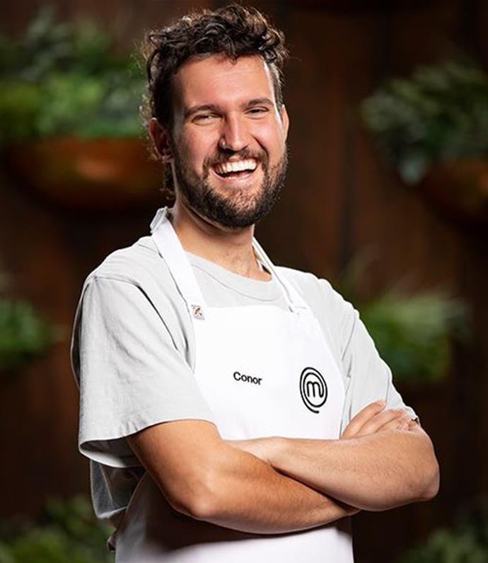 **Conor**

Conor, 27, has spent the past 10 years working as a restaurant front-of-house but now he is followin his dreams in the kitchen. This Greek boy is making his yiayia proud by competing on the show and he loves cooking traditional Greek cuisine.