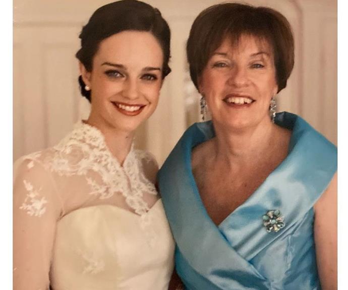 "Most of the time, we call her Mum. But us 5 kids and our 5 spouses commonly refer to her as "Crisis-Helen". Because no one is better in a crisis, than 'Crisis-Helen,'" *Home And Away* actress Penny McNamee explained of her mum alongside this beautiful photo from her wedding day.