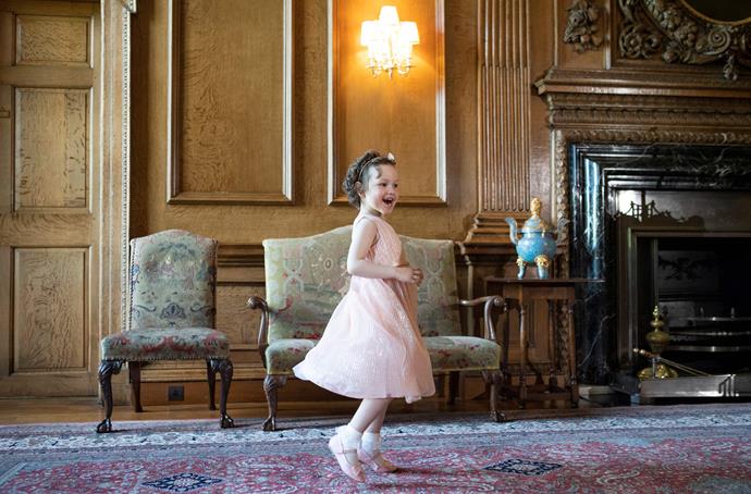 Mila got her ultimate Princess moment in her own gorgeous pink dress.
