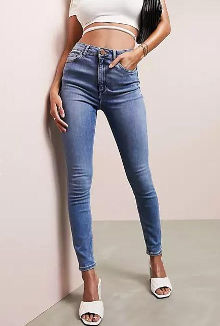 ASOS DESIGN high-rise ridley 'skinny' jeans in pretty stonewash, $56. **[Buy them online here](https://www.asos.com/au/asos-design/asos-design-high-rise-ridley-skinny-jeans-in-pretty-stonewash/prd/9829844|target="_blank"|rel="nofollow")**