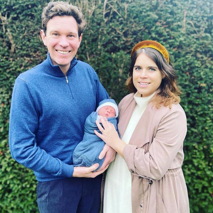 And baby makes three! Jack Brooksbank and Princess Eugenie introduce the world to their newborn son, August Philip Hawke Brooksbank.
