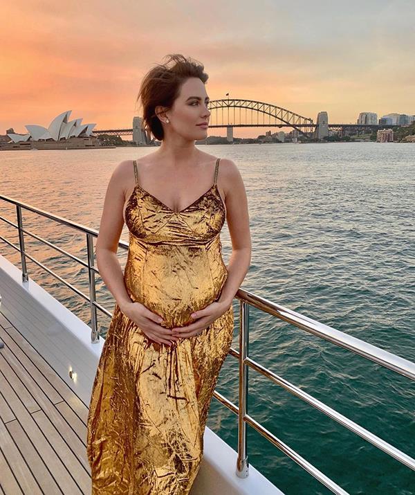 A new little Franklin was on the way! Jesinta shared the news that [she and Buddy were expecting](https://www.nowtolove.com.au/parenting/celebrity-families/jesinta-franklin-pregnant-57887|target="_blank") on her personal app in August 2019, taking to Instagram with several stunning bump pics in the following months.
<br><br>
However their road to parenthood didn't come without its challenges with the 29-year-old revealing they struggled to conceive. "The journey to get here hasn't been easy and this little life is the greatest gift and we feel truly blessed and grateful that we will have a little angel of our own," she said.