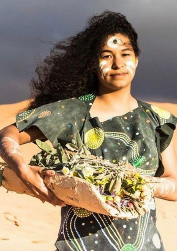 **Red Ridge The Label**
<br><br>
The brand works with Central Western Queensland Aboriginal artists to showcase their work on fashion pieces. The designs are connected to the land, rivers and deserts that mark the area.