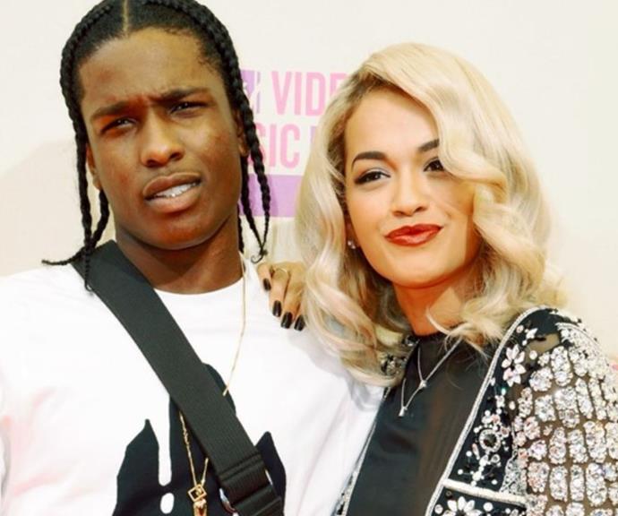 **A$AP Rocky 2015**
<br><br>
Another one of Rita's former flames A$AP Rocky,  also used his time with the songstress as inspiration for a song – rapping about her in the brutal diss track called *Better Things.*
<br><br>
He later told *The Guardian* of the sexually explicit lyrics: "The Rita thing was tasteless of m. [But] I've got to stand by it, because I did it. I said it."