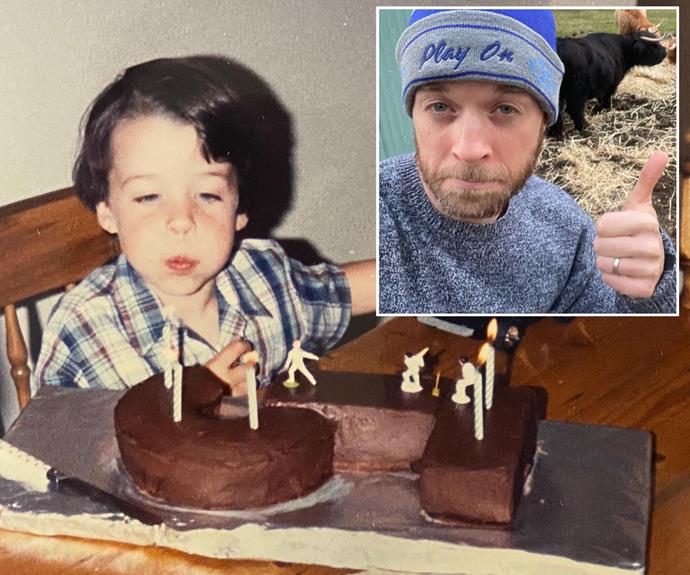 It looks like Hamish Blake has always had a passion for cakes! Taking to Instagram with his adorable throwback from 1988, the TV host and dad called his 5th birthday a "possible cake making genesis moment." 
<br><br>
He wrote: "Mum just found this pic of my 5th birthday cake: cricketers playing a fielder-less game on a giant 5. Whilst it would be easy to nit pick here and say there should be some green coconut for grass, and some small fireworks on the edge could give it a real BBL feel, I distinctly remember loving this cake so much. It blew my mind that my loves of cricket, chocolate and my new age could be combined."