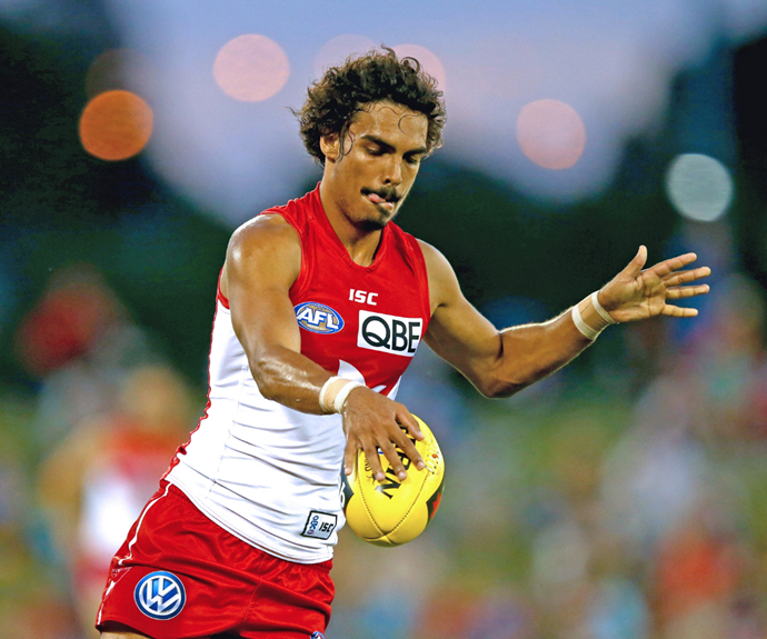 Tony playing for the Sydney Swans.