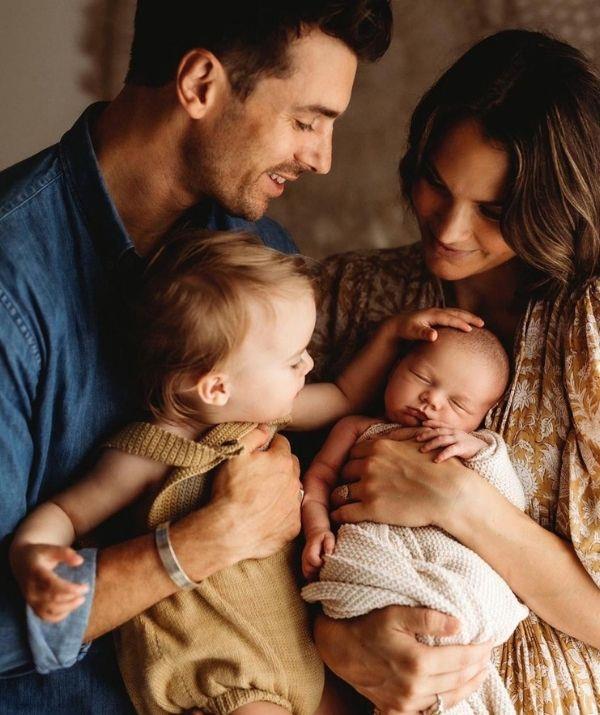 Laura shared this stunning picture of the family from a photoshoot after welcoming Lola.