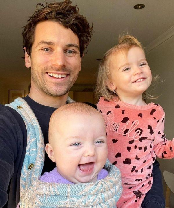 Matty J seems to have taken on father-of-two duties without any apprehension.
<br><br>
***Watch ihs adorable video of Marlie-Mae below.***