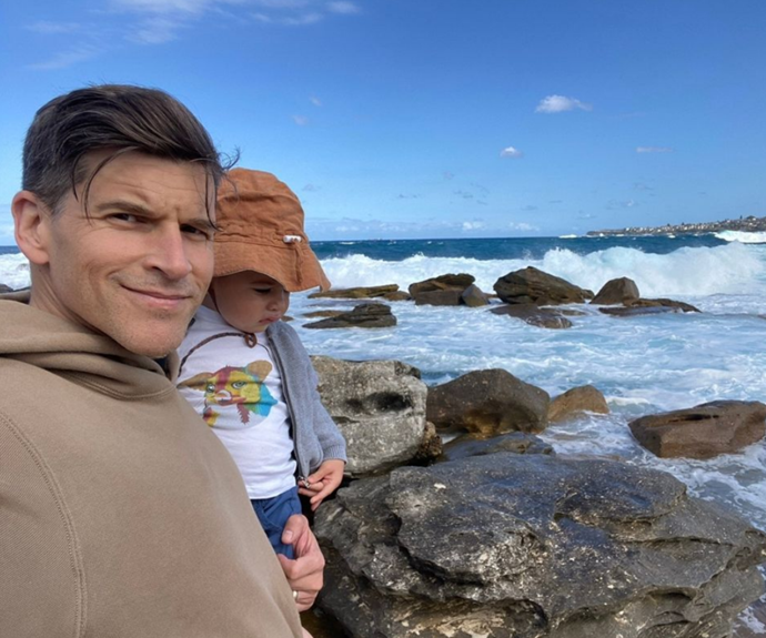 Osher Gunsberg is his young son Wolf's biggest, brightest fan. The pair love exploring together, with the pair recently discovering a new favourite spot on one of Sydney's beautiful beaches.
<br><br>
"Down at the rocks, learning all about the ocean how it comes "in" and "out", learning about the onomatopoeia of "thump","splash", "whoosh" and "bubble"," Osher wrote in a recent Instagram post.
⁠<br><br>
"It's just incredible feeding this boy language and seeing how his brain grows and responds to it just like when we feed him good food."