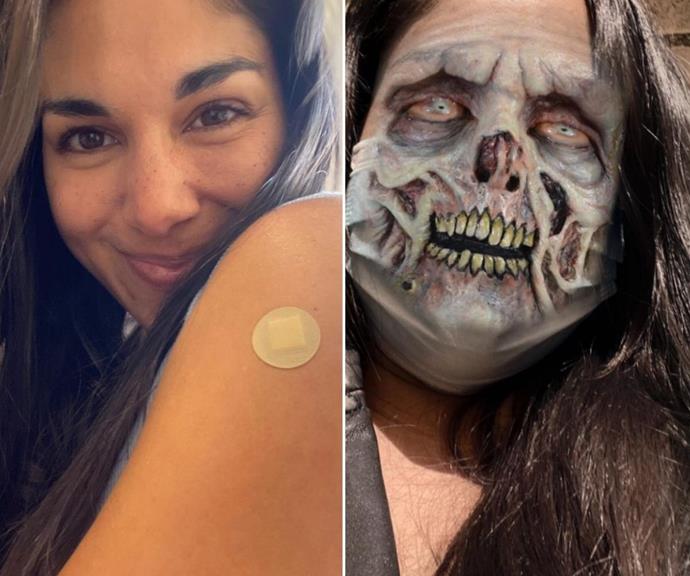 **Sarah Roberts**
<br><br>
The former [*Home and Away*](https://www.nowtolove.com.au/celebrity/home-and-away/sarah-roberts-james-stewart-relationship-64530|target="_blank") star is finally double vaxxed! The actress took to her Instagram to thank NSW health and science for keeping her safe.
<br><br>
She wrote, "Double vaxxed & feeling great! All jokes aside, I'm very grateful to live in an age where some super smarty pants were able to create a vaccine for something that has brought the world to a stand still.
<br><br>
"Big love to all the staff of NSW health & everyone who's working on the frontline, have lost loved ones to Covid or are in lockdown. Stay safe ❤️🙏🏽✨."