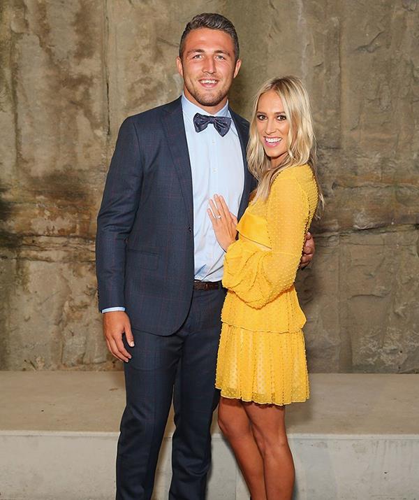 NRL player Sam and TV journalist Phoebe married in 2015.
